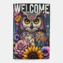 Illustrated Enchanted Owl Welcome
