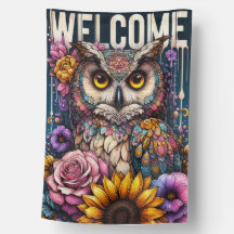Illustrated Enchanted Owl Welcome