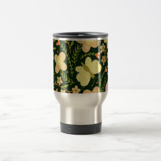 Illustrated Flowers Travel Mug