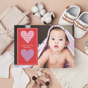 Illustrated Hearts Valentine Holiday Card