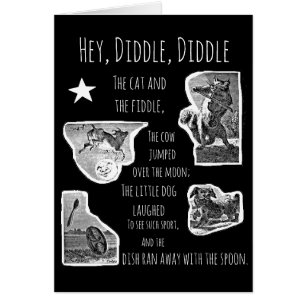 Illustrated Hey Diddle Diddle Nursery Rhyme