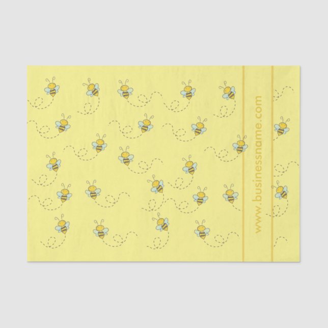Illustrated Honey Bee Tissue Paper (Front)