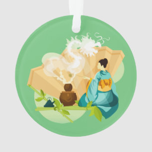 Illustrated Japanese Tea Ceremony, Dragon Ornament