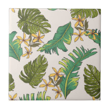 Illustrated Jungle Leaves Pattern