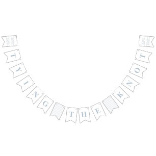 Illustrated Knot Bunting Banner Flags - Blue