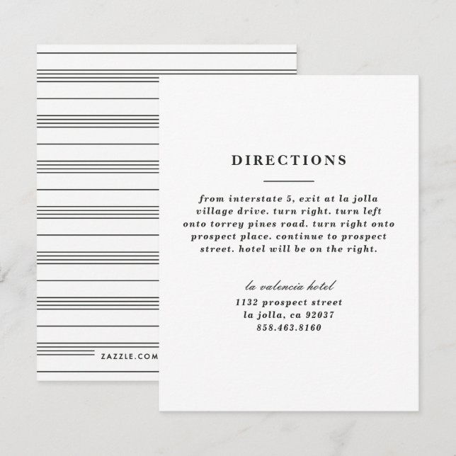 Illustrated Knot Directions Card - Black (Front/Back)