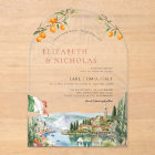 Illustrated Lake Como Italy Wedding