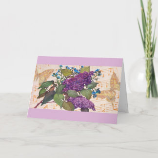 Illustrated Lilac Butterfly Magical Birthday Card