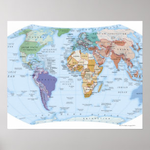 Illustrated Map 4 Poster