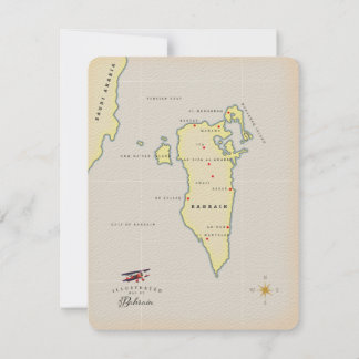 Illustrated Map of Bahrain
