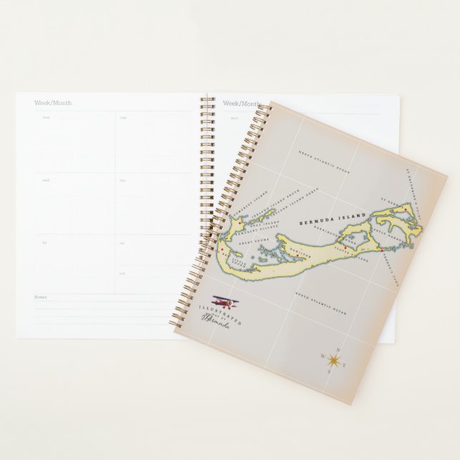 Illustrated map of Bermuda Planner (Display)