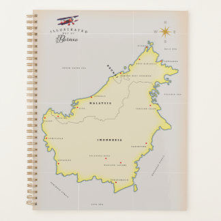 Illustrated map of Borneo Planner