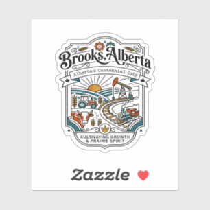 Illustrated Map of Brooks Alberta Canada