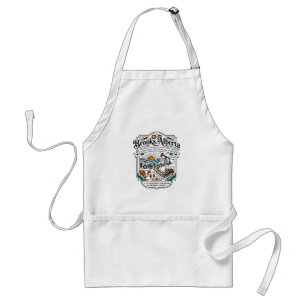 Illustrated Map of Brooks Alberta Canada Standard Apron