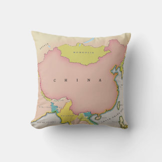 Illustrated map of china cushion