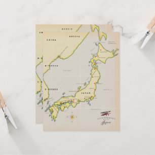 Illustrated map of Japan