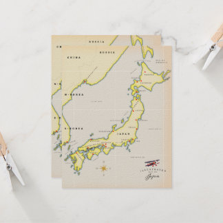 Illustrated map of Japan