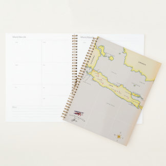 Illustrated map of Java. Planner