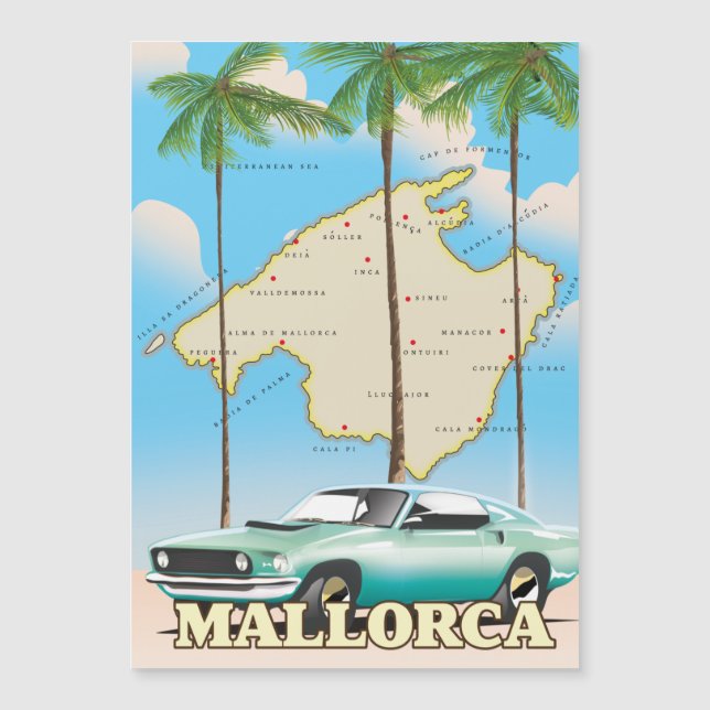 Illustrated map of Mallorca (Front)