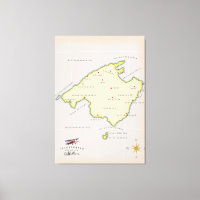 Illustrated map of Mallorca