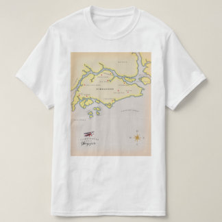 Illustrated map of Singapore T-Shirt