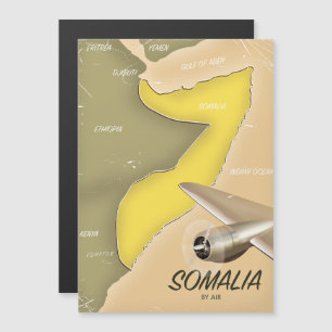 illustrated map of Somalia