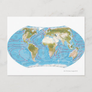 Illustrated Map Postcard