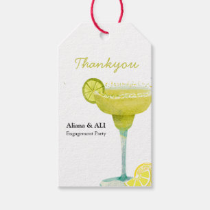 Illustrated Margarita Lime Mexican Bridal Fiesta Gift Tags