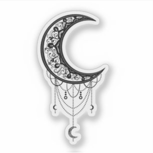 Illustrated Ornamental Moon