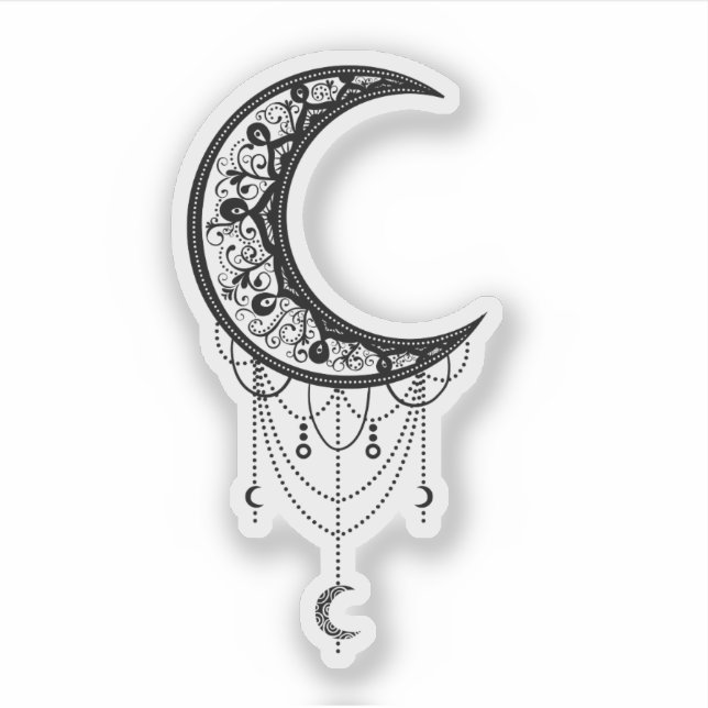 Illustrated Ornamental Moon (Front)