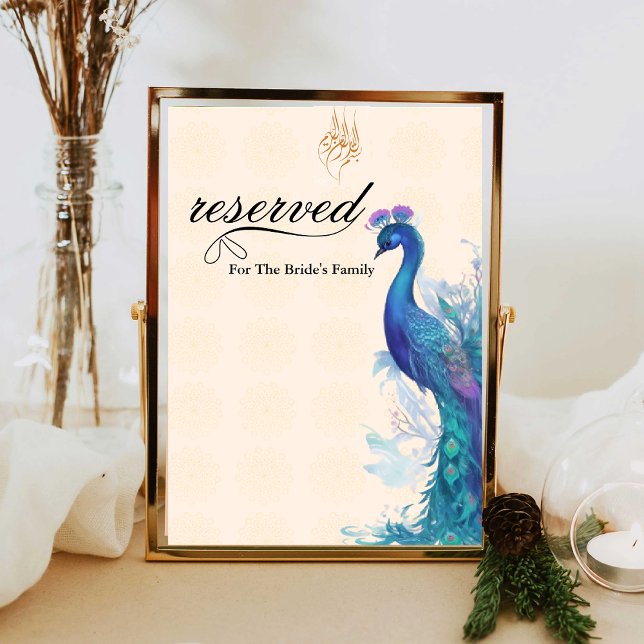 Illustrated Peacock muslim elegent Reserved (Creator Uploaded)