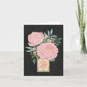 Illustrated Peony Mother's Day Card