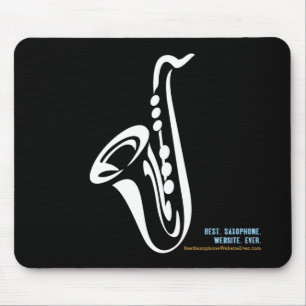 Illustrated Saxophone Mouse Pad