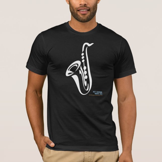 Illustrated Saxophone T-shirt (Front)
