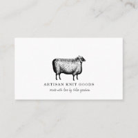 Illustrated Sheep Knitting Business