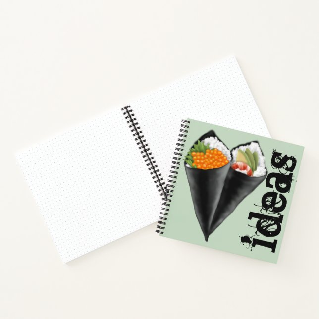 Illustrated Sushi Handroll Notebook (Inside)