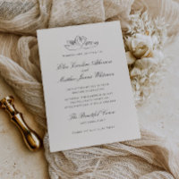 Illustrated Swans Whimsical Wedding