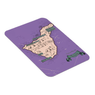 Illustrated Travel map Of Tenerife Magnet