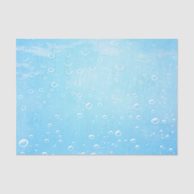 Illustrated Water Bubbles Tissue Paper (Front)