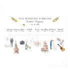 Illustrated Wedding Itinerary Timeline Welcome