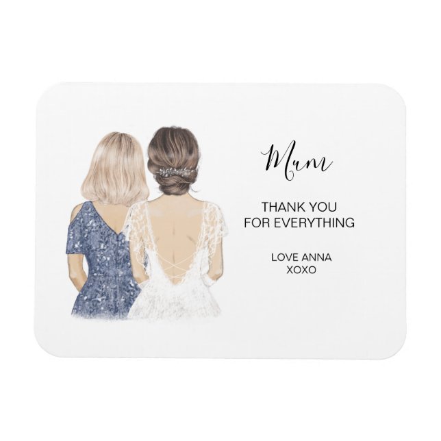 Illustrated Will you be my bridesmaid magnet (Horizontal)