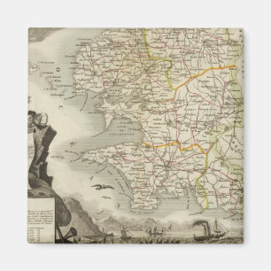 Illustration Atlas Maps Magnet
