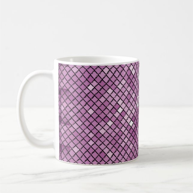 Illustration background carbon with a frame of dif coffee mug (Left)
