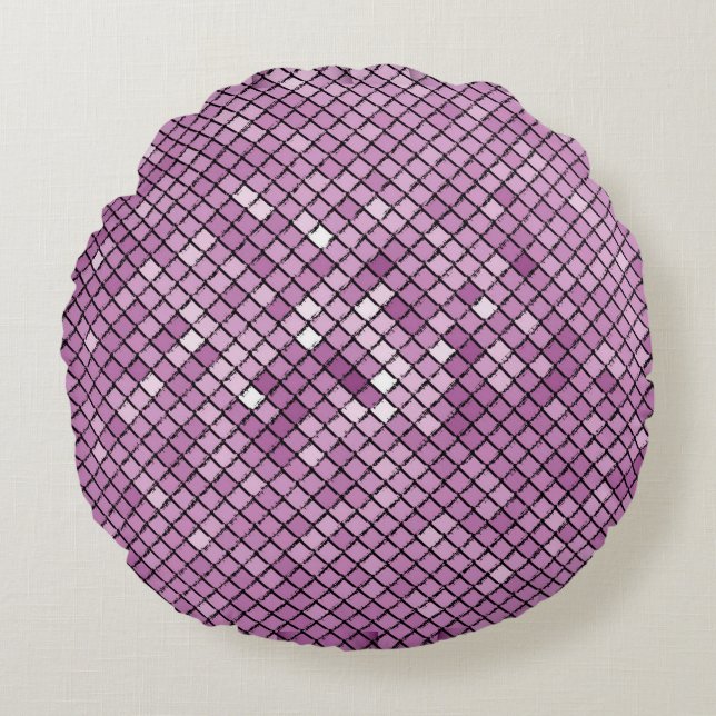 Illustration background carbon with a frame of dif round cushion (Front)