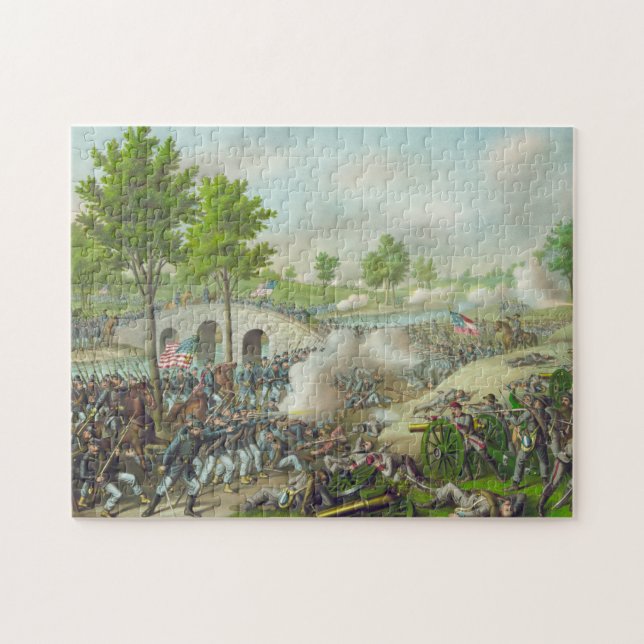 Illustration Battle Antietam US Civil War, 1862, Jigsaw Puzzle (Horizontal)