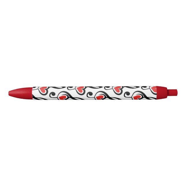 Illustration Clef Love Music Black Ink Pen (Front)