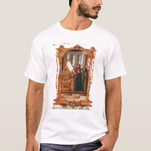 Illustration depicting choir singing the T-Shirt