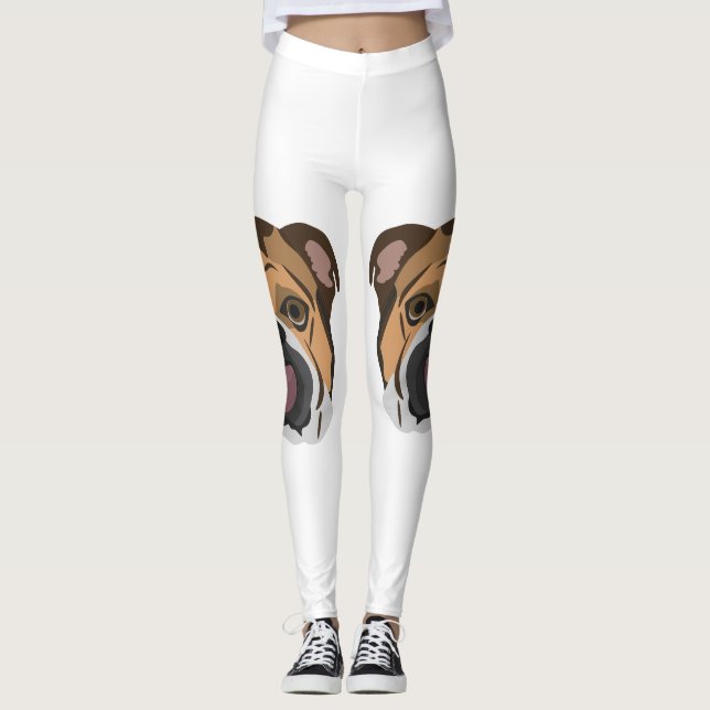Illustration English Bulldog Leggings (Front)