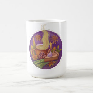 illustration fall Clock Coffee Mug