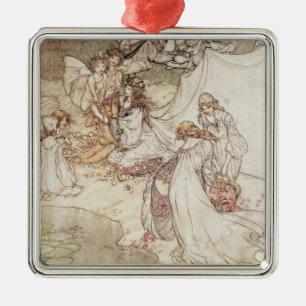 Illustration for a Fairy Tale Metal Tree Decoration